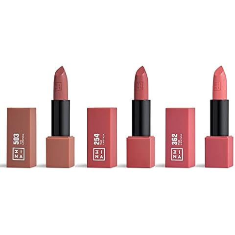 3INA MAKEUP - The Lipstick Pack de 3 barras de labios mate cremosas Cover