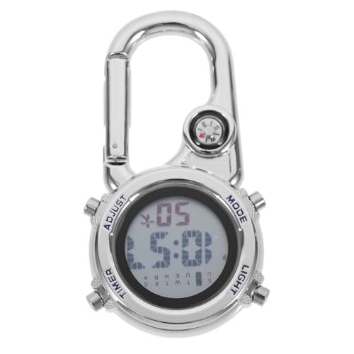Reloj digital mosquetón metálico para deportes al aire libre y montaña