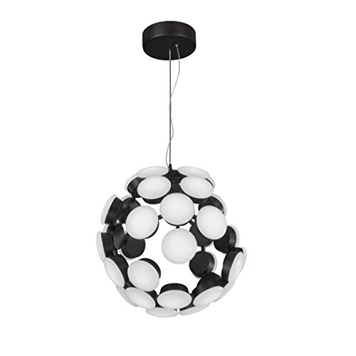 Vonn Vmc32610Bl Globe Chandelier, 15.55"L X 15.55"W X 134.25"H, Black #TOP6