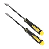 MAGICLULU 2 Stück Handlicher Klebereste Entferner Schaber Robuster Kunststoff metall mix Tragbarer Dichtungs Zylinderölreiniger für Fenster Glasflächen Effiziente Öl Klebstoffentfernung