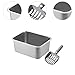 MotiveTech Stainless with High Sides and Scoop for Kittens, 36x27x15cm