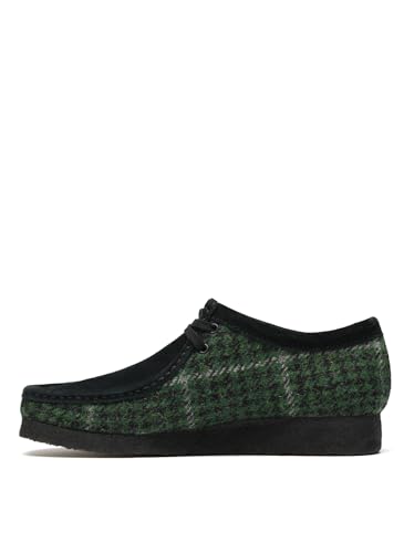 Clarks Originals Wallabee Harris Tweed - Stivali Da Uomo, Colore: Verde, Verde, 42 1/3 Eu - 2