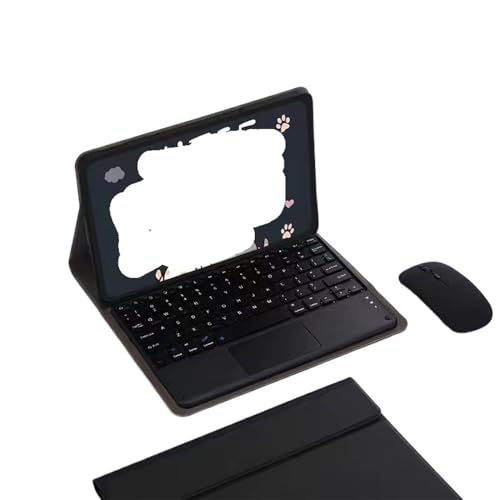 Funda teclado Redmi Pad 10.6 cuero QWERTY ratón táctil universal negra YSJX 2022