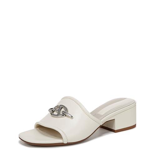 Franco Sarto Women's Noreen Heeled Sandal, Cream White Leather, 3 UK