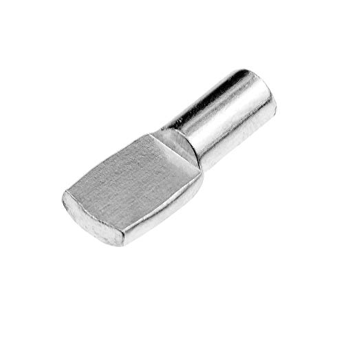 BIGTEDDY - 50x 5mm Shelf Pegs 5mm Cabinet Furniture Shelve Support Divided tabs Pins Rest Nickel Plated Hardware