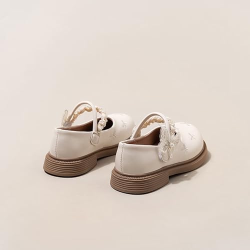 Girls Mary Jane Dress Shoes Ballet Princess Flats with Lace-up Straps, Suitable for Party Wedding School, Toddler/Little Kids/Big Kids3