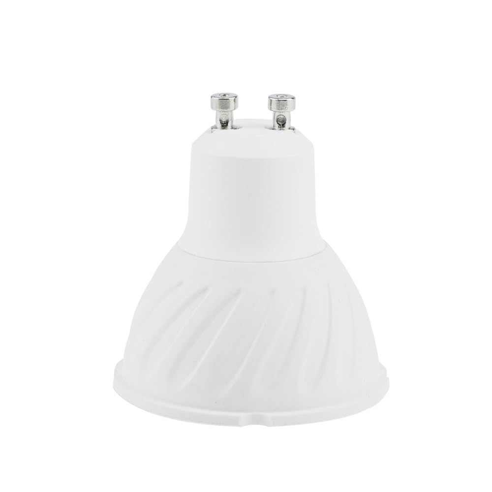 HHF Home Lighting, Pack of 12, LED Spotlight Bulbs AC220V GU10/GU5.3/MR16 7W COB Dimmable Lamps PC+Aluminum Spotlight(Warm White,GU10)