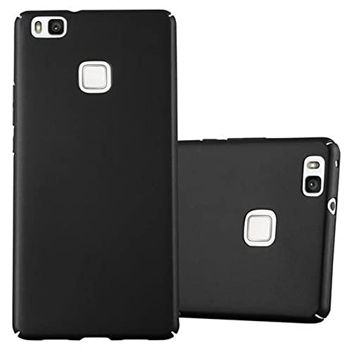 Cadorabo Custodia per Huawei P9 LITE in NERO METALLO - Rigida Cover Protettiva Sottile con Bordo Protezione - Back Hard Case Ultra Slim Bumper Antiurto Guscio Plastica