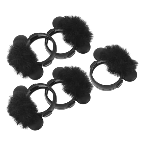 Alipis 5pezzi Paravento Peloso Per Microfono Copertura Antivento Per Microfono Bavero Protezione Da Polvere e Spruzzi Riduzione Del Rumore Ambientale Per Streaming Live Interviste e Regis