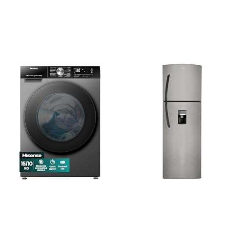 Opiniones de Lavasecadora Inverter favoritos de las personas. 43 Hisense Lavasecadora WD3S1543BT 15Kg + Mabe Refrigerador RMA300FJMRM0 300L