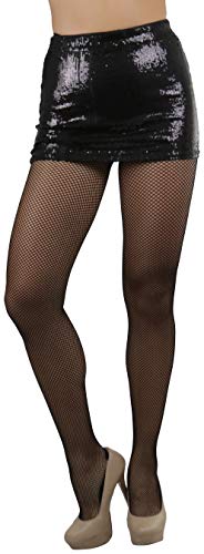 Image of ToBeInStyle Women's Sexy Vibrant Fine Classic Fishnet Full Footed Pantyhose