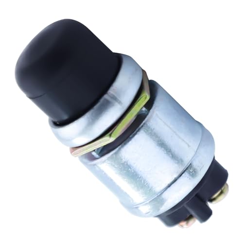 Generic Replacement Spare Part for Chainsaw 50A 12V Waterproof Car Boat Track Switch Push Button Horn Engine Start Starter, Black/White