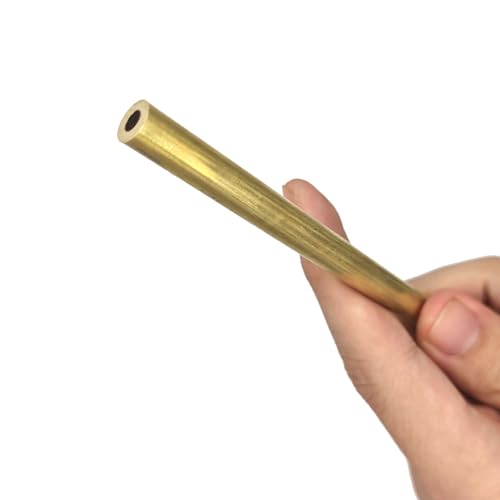 Pangyoo 500mm Length Yellow Brass Tube Capillary Hollow Industrial Pipe Tubes 10mm 11mm 12mm 13mm 14mm 15mm 18mm 19mm(19x0.5x18x500mm)