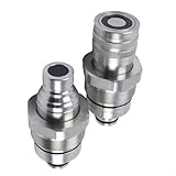 Flat Face Coupler Kit (AT406474 & AT406475) for Bobcat 319E/323E/325G/329E/331G Kompaktlader — Schwerlaststahl, ISO 16028 1/2 Zoll kompatibel