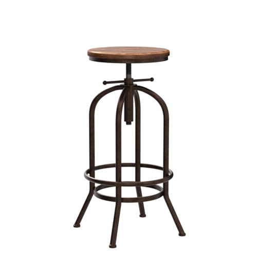Set-of-2-Industrial-Bar-Stool-Retro-26-323inch-Swivel-Stools-Extra-Tall-Kitchen-Chair-Bar-Counter-Height-Adjustable-Fully-Welded-Copper-2PCS Set of 2 Industrial Bar Stool Retro 26 323inch Swivel Stools Extra Tall Kitchen Chair Bar Counter Height Adjustable Fully Welded Copper 2PCS