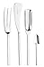 Pintinox Servizio da 24 Posate in Acciaio Agricola Extra, per 6 persone, Nichel Free