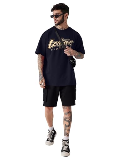 Image of LEOTUDE Men's Cotton Oversized Fit T-Shirt