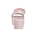 Melissa Mar Women's Sandals - Trendy & Comfortable Platform Sandals for Women, Wedge Sandals, Dressy Summer Sandals, Women's Jelly Shoes with Adjustable Ankle Strap, Jellies, Light Pink, 7
