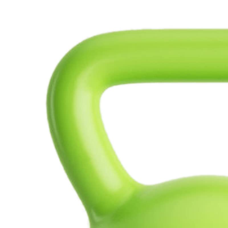 Profesjonalne Ciężarki Kettlebell z szeroką rączką do Treningu Siłowego, Sprzęt do ćwiczeń, materiał PE do Użytku na Zewnątrz (15 funtów / 6,8 kg Zielony)