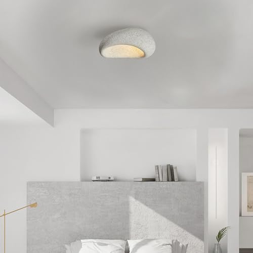 Plafonnier géométrique E27 45cm au design wabi sabi et scandinave