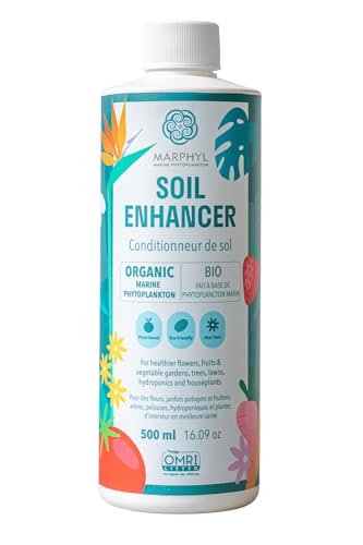 Concime Liquido Piante da Appartamento e Giardino - Concime Biologico con Fitoplancton Marino, Fertilizzante Idroponico per Erbe, Fiori, Bambù, Succulente & Verdure- MARPHYL Concime Liquido Universale