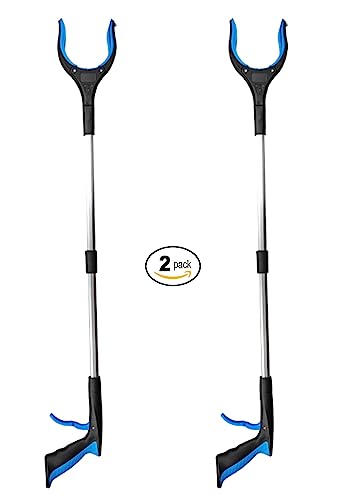 Universal Body 2-Pack 32" Heavy Duty Grabber Reacher Tool, Ideal for Seniors, Wheelchair Accessories, Trash Picker Upper Tool, and Hip Kit - The Ultimate Reachers Grabbers Pickup Stick for elderly