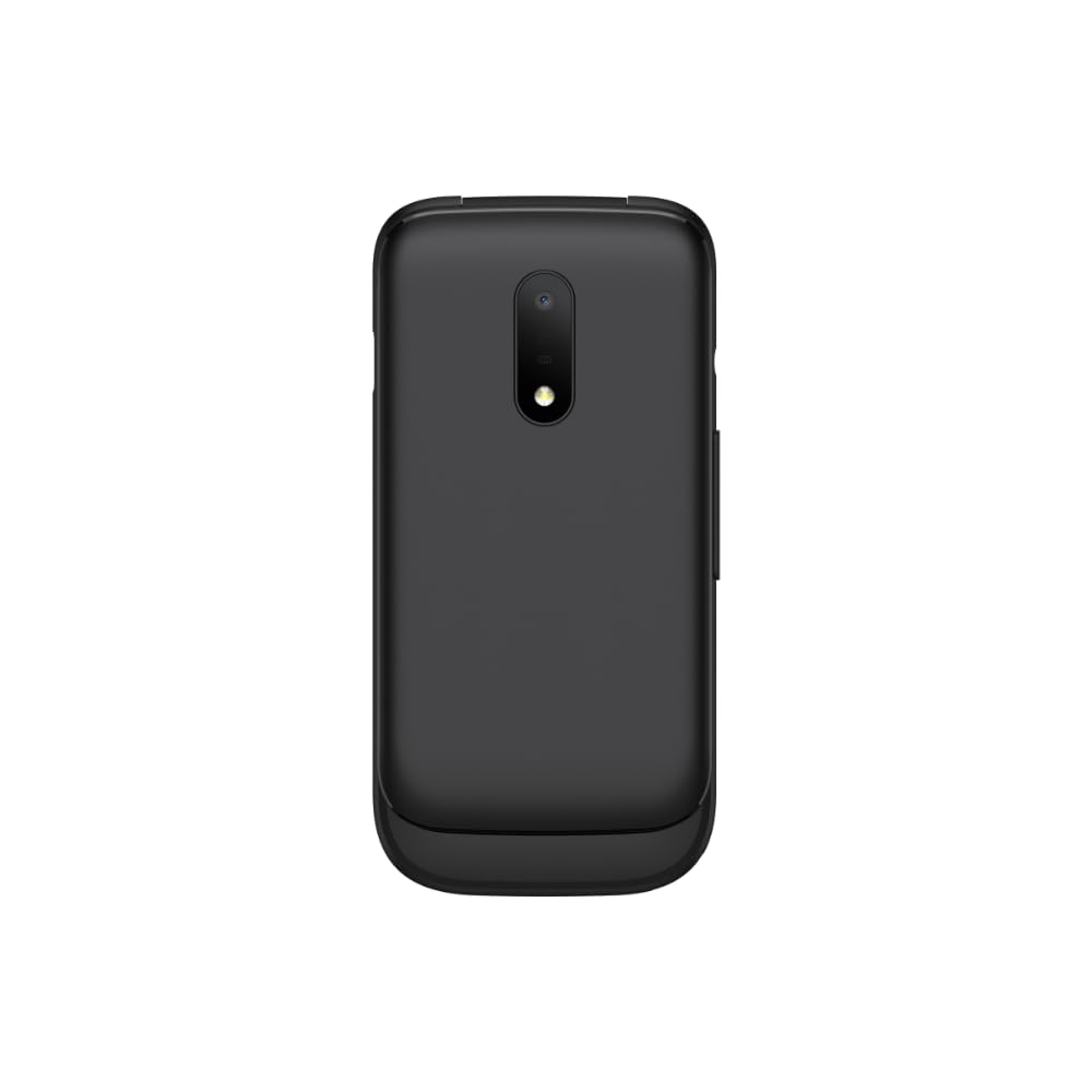TCL Onetouch 5023 Schermo 2.4" Telefono Cellulare Facile Uso, Tasti Grandi per Anziani. Base caricatore, fotocamera, Bluetooth, torcia elettrica, pulsante SOS, registratore, nero [Versione ES/PT]