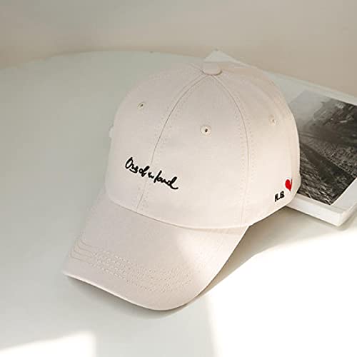 Preisvergleich Produktbild ShZyywrl Baseballmütze Klassisch Unisex Hut Frau Sommermütze Paar Stickerei Liebe Baseball Männer Und Frauen Frühling Entenzunge Sha Hüte Für Männer 54-56Cm