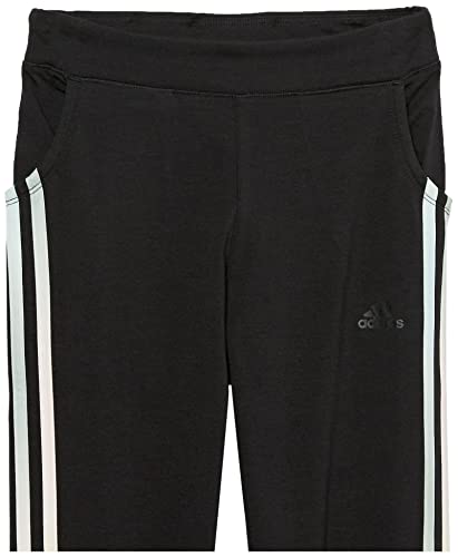 Adidas Girls' 3-Stripes Cotton Joggers, Black With Multicolor, X-Large (16) #TOP7