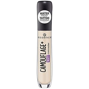 essence Camouflage+ Matte Concealer, Masking Pen, Waterproof, Covers Tattoos, No. 23 Warm Sand, Nude, Matte, Vegan, Oil-Free, Waterproof (5 ml)