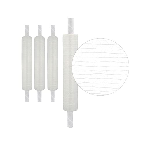 PSBM Pallet Netting Vented Stretch Wrap with Extended Core Handles, 256 Pack, 20 Inch x 1000 Feet, for Securing Pallets That Need Ventilation