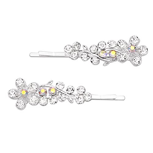 Pinzas para el pelo con flores de cristal para deslumbrar en bodas y fiestas elegantes