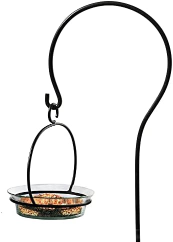Couronne Company Mosaic Birds M337-200-00 Cuban Hanging Bird Bath or Feeder Clear, 10" tall