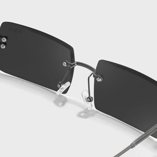 Image of SAM AND MARSHALL HARPER Eyeglass I Light Weight Frames I Rectangle Shape I Sheet Metal Frames I Prescription Friendly I Men & Women