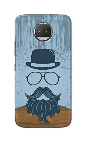 Image of PRINTFIDAA Mustache Beard and Hairstyle Hipster in Glasses Printed Designer Hard Case for Motorola Moto G5S Plus (5.5 inch), XT1803, XT1805, XT1806, XT1804 Back Cover -(e) RPM1002