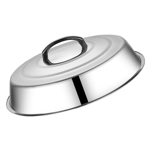 PHENOFICE Coperchio Cupola Protettiva in Acciaio Inossidabile per Bistecca e Barbecue Copertura Anti-Schizzi Alta per Cucina e Grigliate