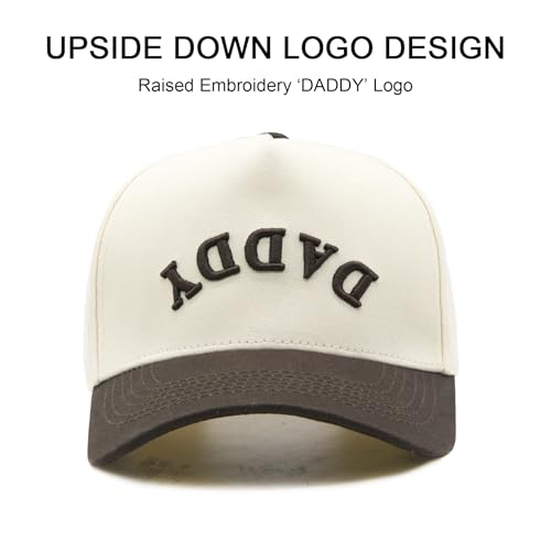 Image of Waldeal Upside Down Daddy Trucker Hat for Men, Adjustable Snapback Dad Baseball Cap, Fathers Day Birthday Gifts from Daughter