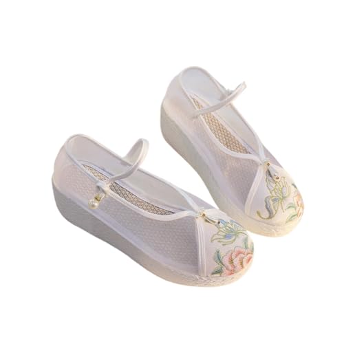 Zapatos de malla para mujer que alivian el calor veraniego con una cómoda plataforma