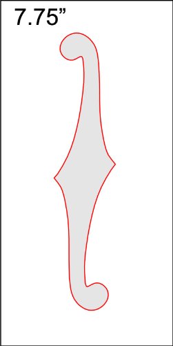 F-Hole Routing Template - 7.75" Sharp