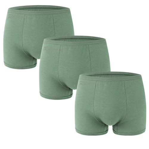 Mens Disposable Underwear for Fitness Hotel Spa Hospital Stays, 100% Cotton Boxer Briefs (6Pack)