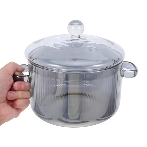 Casserole en verre avec couvercle compatible cuisson sur plaque - 5