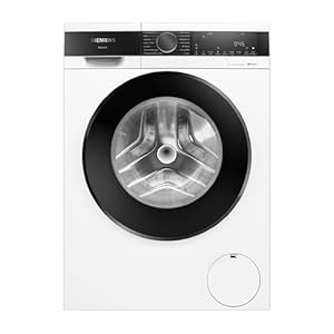 Siemens WG44G2F41, iQ500, Waschmaschine 9 kg, 1400 UpM, automatische Fleckenentfernung, weniger Bügeln mit smartFinish, varioSpeed für schnelles Waschen, i-Dos, Nachlegefunktion, aquaStop, Weiß