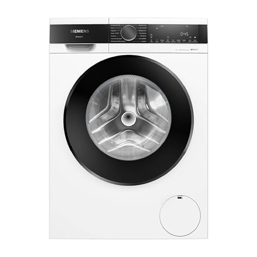 Siemens WG44G2F41, iQ500, Waschmaschine 9 kg, 1400 UpM, automatische Fleckenentfernung, weniger Bügeln mit smartFinish, varioSpeed für schnelles Waschen, i-Dos, Nachlegefunktion, aquaStop, Weiß
