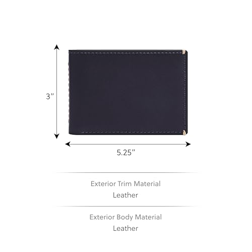 Image of Fossil Men's Wallet, Westover Leather Front Pocket Wallet for Men, Insignia Blue