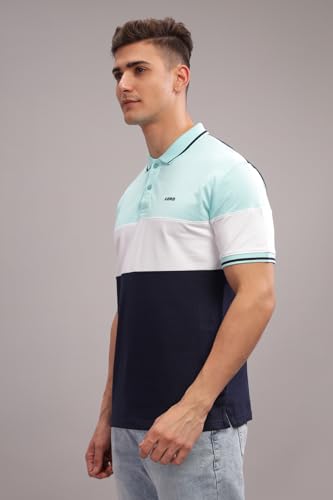 Image of ADRO Men's 100% Cotton Regular Fit Polo T-Shirt