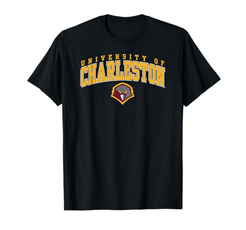 Charleston Golden Eagles Arch Over Black Officially Licensed T-Shirt