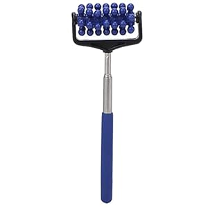 Verstelbare massage hoofd roller, telescopische massage rugspierroller verstelbare rug hoofd arm kras roller voor…