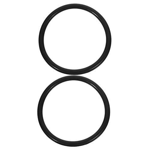 Abaodam 2個 ボウルウォッシャー 装飾ボウルリング シンギングボウルリング 歌うボウルアクセサリー お椀 ラバーリング チベットボウルガスケット 仏具クッション ゴム Black