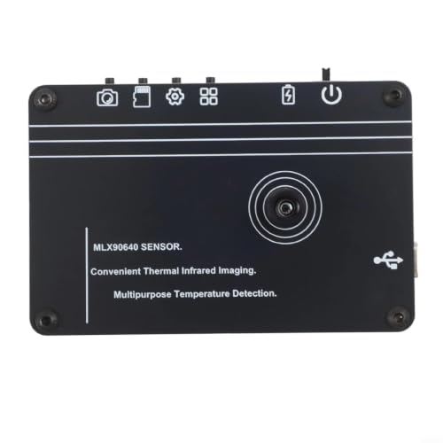 Cámara termográfica portátil con sensor MLX90640 32x24, pantalla LCD, USB-C recargable para inspección HVAC y eléctrica miniatura 4