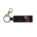 Gran regalo para cualquier ocasión: este llavero de cuero con estampado de labrador marrón es un excelente regalo para cumpleaños, día del padre o vacaciones, combinando practicidad y estilo para adaptarse a cualquier persona que valore la organización y la calidad en sus accesorios.